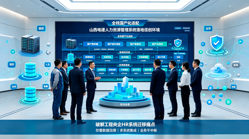 全栈国产化适配｜山西电建人资系统落地信创环境，破解工程央企 HR 系统迁移痛点